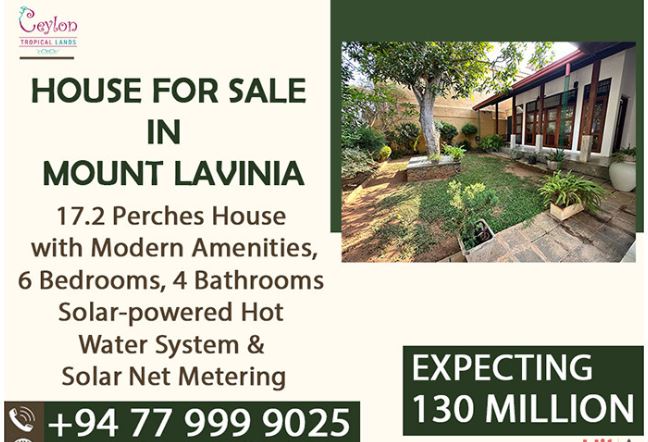 Mount Lavinia House for Sale